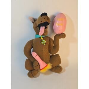 Toy Network Scooby-Doo Drool Tongue Painting Easter Egg Stuffed Plush Animal Toy